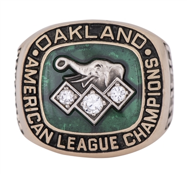1990 Oakland Athletics American League Championship Ring Presented To AAA Tacoma Tigers President & General Manager Stan Naccarato